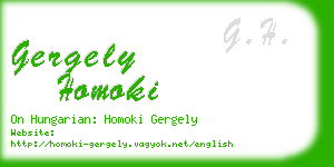 gergely homoki business card